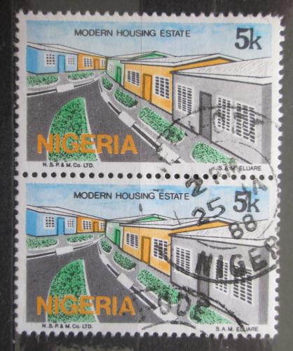 Poštové známky Nigéria 1986 Moderní architektura pár Mi# 476