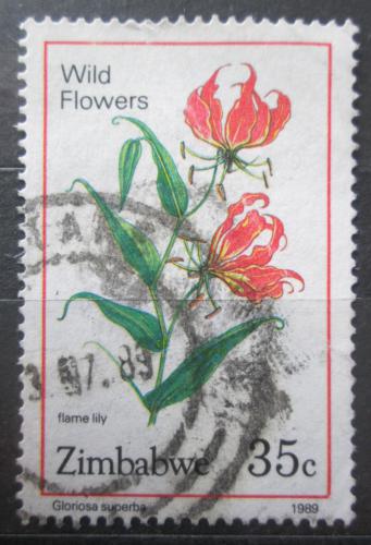 Poštová známka Zimbabwe 1989 Glorióza vznešená Mi# 403