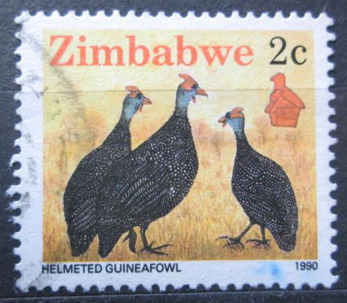 Poštová známka Zimbabwe 1990 Perlièka kropenatá Mi# 419