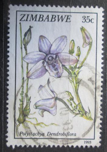 Poštová známka Zimbabwe 1993 Orchidej, Polystachya dendrobiflora Mi# 510