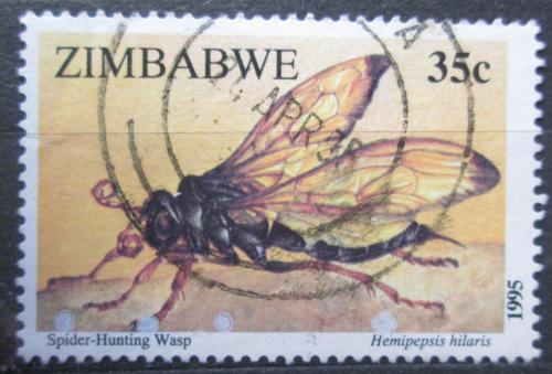 Poštová známka Zimbabwe 1995 Hemipepsis hilaris Mi# 554