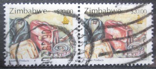 Poštové známky Zimbabwe 2000 Výrobky z kùže pár Mi# 669 Kat 4€