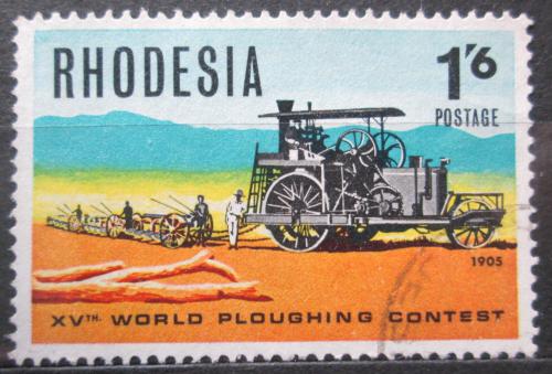 Poštová známka Rhodésia, Zimbabwe 1968 Traktor Mi# 73