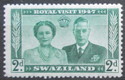 Poštová známka Svazijsko 1947 Krá¾ Juraj VI. a královna Alžbeta Mi# 45