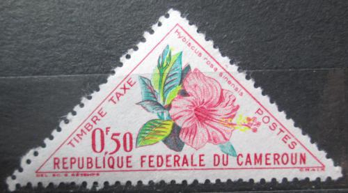 Poštová známka Kamerun 1963 Ibišek èínská øùže, doplatná Mi# 35