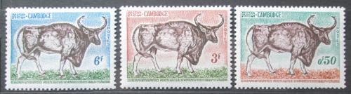 Poštové známky Kambodža 1964 Kuprej Mi# 163-65 Kat 5€
