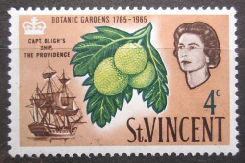 Poštová známka Svätý Vincent 1965 Plody chlebovníku Mi# 200