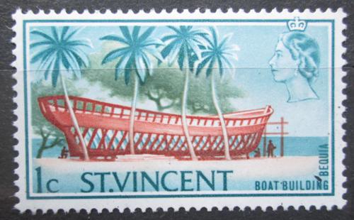 Poštová známka Svätý Vincent 1967 Stavba lodi Mi# 205 II