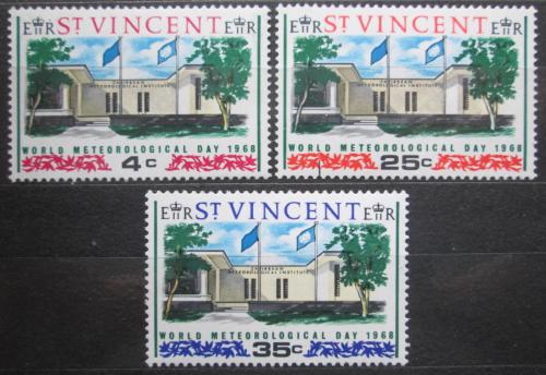 Poštové známky Svätý Vincent 1968 Meteorologická stanice Mi# 235-37