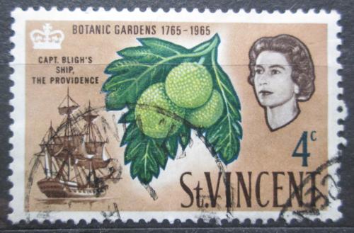 Poštová známka Svätý Vincent 1965 Plody chlebovníku Mi# 200