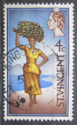 Poštová známka Svätý Vincent 1965 Žena s banány Mi# 208
