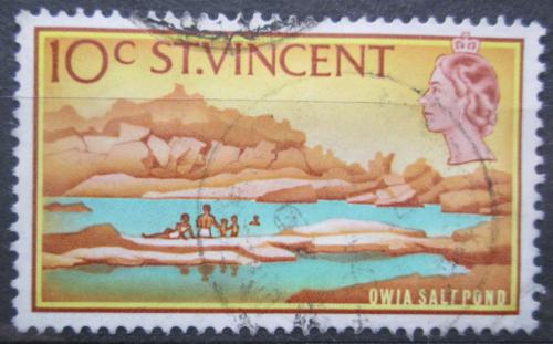 Poštová známka Svätý Vincent 1965 Solné jezero Owia Mi# 212