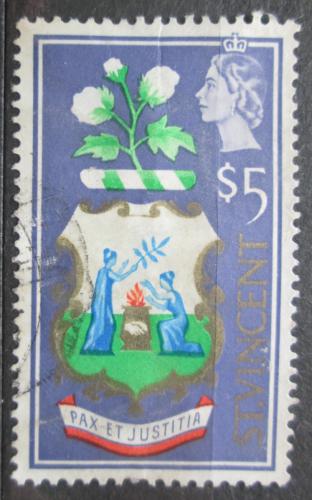 Poštová známka Svätý Vincent 1965 Štátny znak Mi# 219 Kat 14€