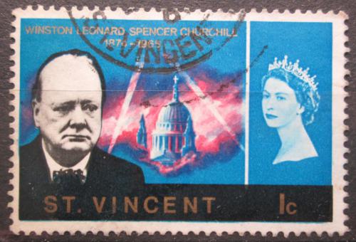 Poštová známka Svätý Vincent 1966 Winston Churchill Mi# 220
