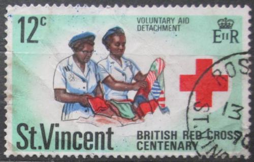 Poštová známka Svätý Vincent 1970 Britský èervený køíž, 100. výroèie Mi# 280