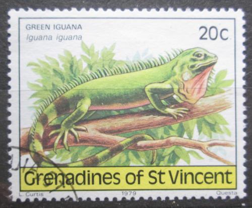 Poštová známka Svätý Vincent Gren. 1979 Leguán zelený Mi# 169