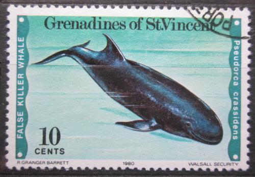 Poštová známka Svätý Vincent Gren. 1980 Kosatka èerná Mi# 182