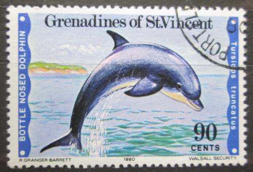 Poštová známka Svätý Vincent Gren. 1980 Delfín skákavý Mi# 184