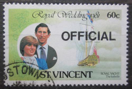 Poštová známka Svätý Vincent 1982 Krá¾ovská svadba, úøední Mi# 1