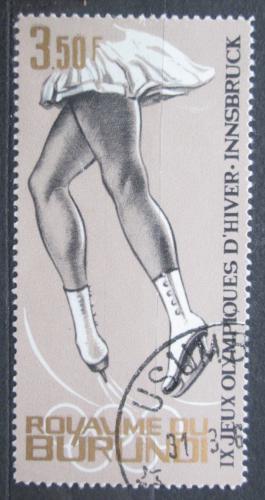 Poštová známka Burundi 1964 ZOH Innsbruck, krasobruslení Mi# 81 A