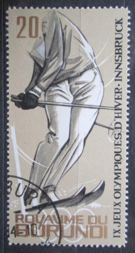 Poštová známka Burundi 1964 ZOH Innsbruck, slalom Mi# 84 A