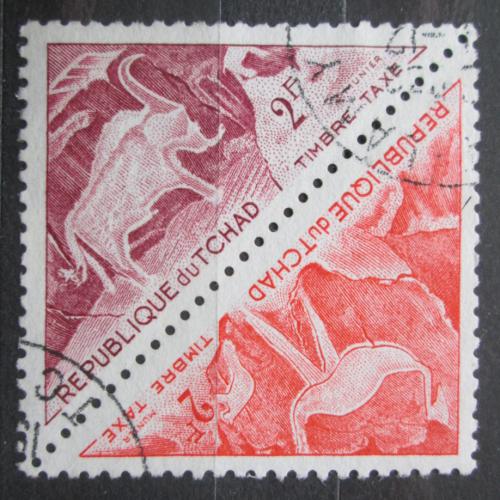 Poštové známky Èad 1962 Skalní malby, doplatná Mi# 27-28