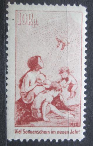 Poštová známka Švýcarsko 1912 Dìti, Pro Juventute Mi# I Kat 4.50€