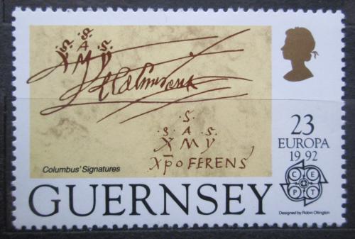 Poštová známka Guernsey 1992 Európa CEPT Mi# 550