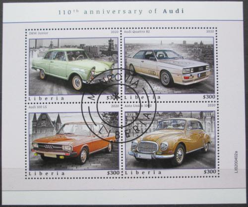 Poštové známky Libéria 2020 Automobily AUDI Mi# N/N