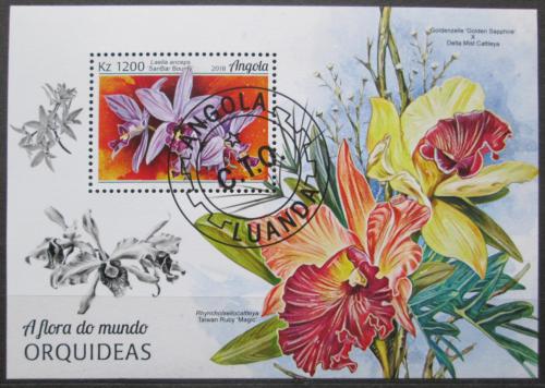 Poštová známka Angola 2018 Orchideje Mi# Block 149 Kat 8€