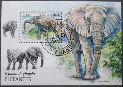 Poštová známka Angola 2018 Slony Mi# Block 175 Kat 8€