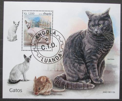 Poštová známka Angola 2019 Maèky Mi# Block 188 Kat 8€