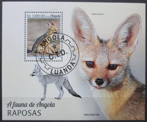 Poštová známka Angola 2019 Lišky Mi# N/N Kat 8€