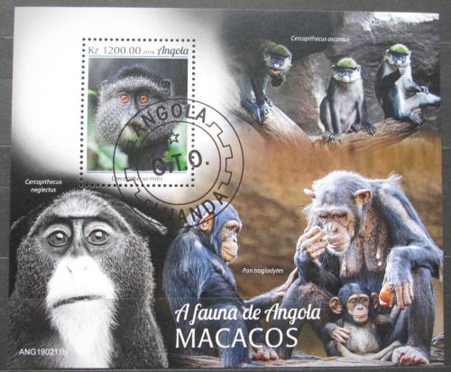 Poštová známka Angola 2019 Opice Mi# N/N Kat 8€