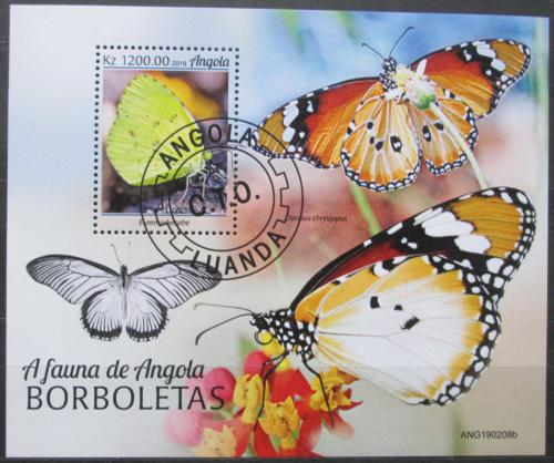 Poštová známka Angola 2019 Motýle Mi# N/N Kat 8€