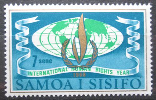 Poštová známka Samoa 1968 Rok lidských práv Mi# 182