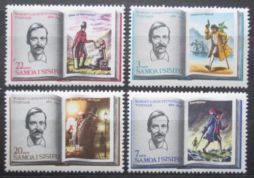 Poštové známky Samoa 1969 Robert Louis Stevenson, spisovatel Mi# 195-98