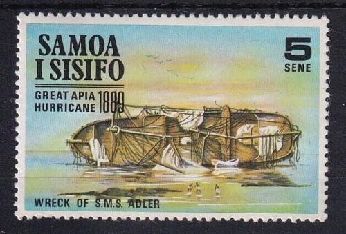 Poštová známka Samoa 1970 Nìmecká loï Adler Mi# 214
