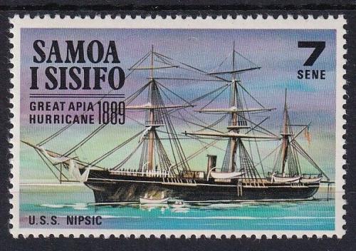 Poštová známka Samoa 1970 Americká plachetnice Nipsic Mi# 215