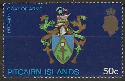 Poštová známka Pitcairnove ostrovy 1973 Štátny znak Mi# 129 Kat 5€