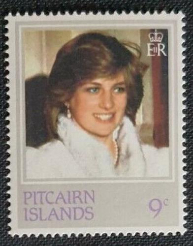 Poštová známka Pitcairnove ostrovy 1982 Princezna Diana Mi# 219