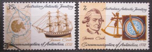 Poštové známky Australská Antarktída 1972 James Cook Mi# 21-22 Kat 5€
