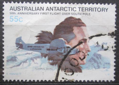Poštová známka Australská Antarktída 1979 Admirál Byrd a letadlo Mi# 36