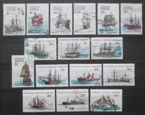Poštové známky Australská Antarktída 1979-81 Plachetnice TOP SET Mi# 37-52