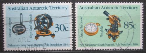 Poštové známky Australská Antarktída 1984 Námoøní mìøící pøístroje Mi# 61-62