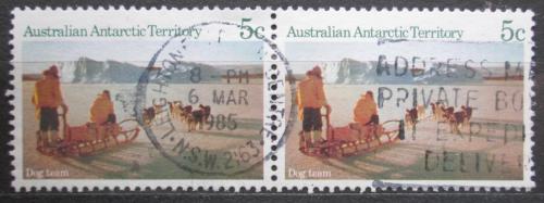 Poštové známky Australská Antarktída 1984 Tažní psi pár Mi# 63