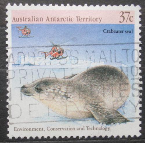 Poštová známka Australská Antarktída 1988 Tuleò krabožravý Mi# 81