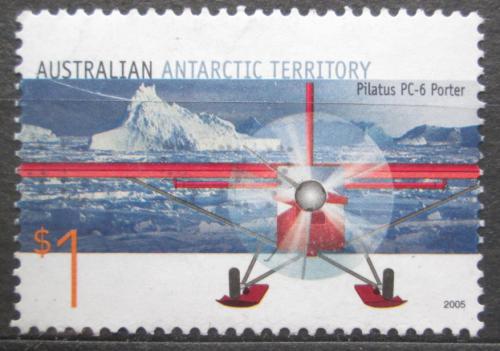 Poštová známka Australská Antarktída 2005 Lietadlo Pilatus PC-6 Porter Mi# 163