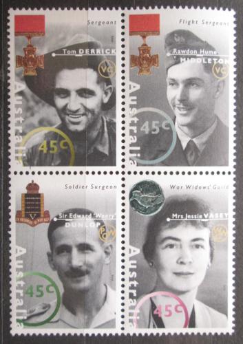 Poštové známky Austrália 1995 Váleèní hrdinové Mi# 1469-72 a
