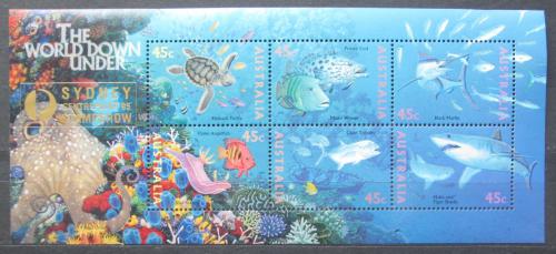 Poštové známky Austrália 1995 Morská fauna Mi# Block 20